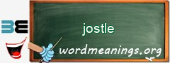 WordMeaning blackboard for jostle